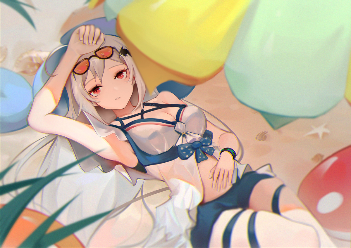 This is a pixiv picture whose title is 蒂蒂泳装.