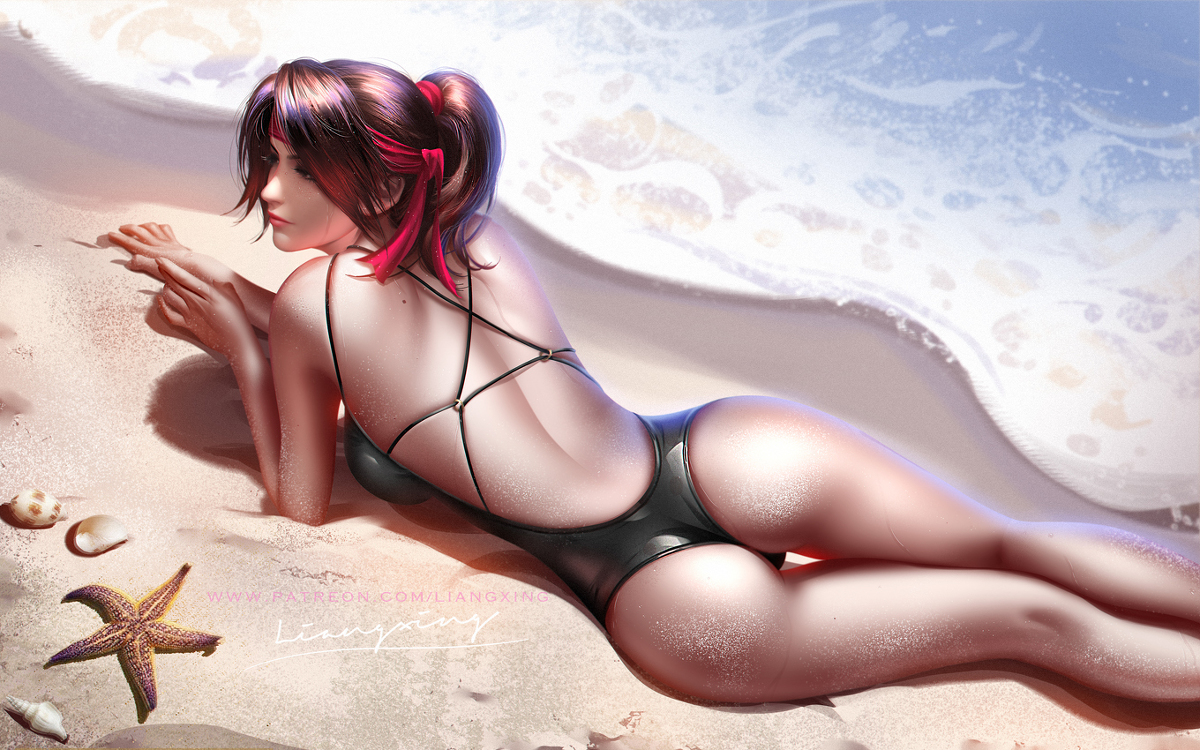 This is a pixiv picture whose title is Jessie Swimsuit.