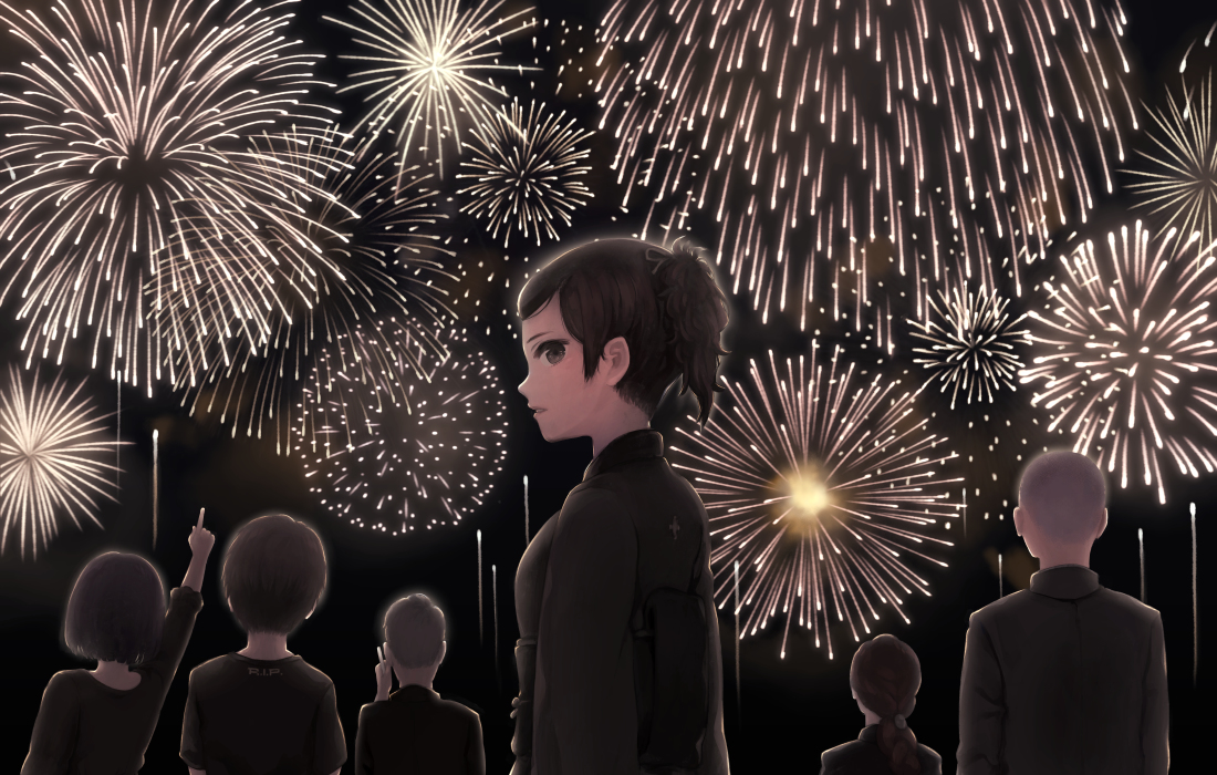This is a pixiv picture whose title is 献花.