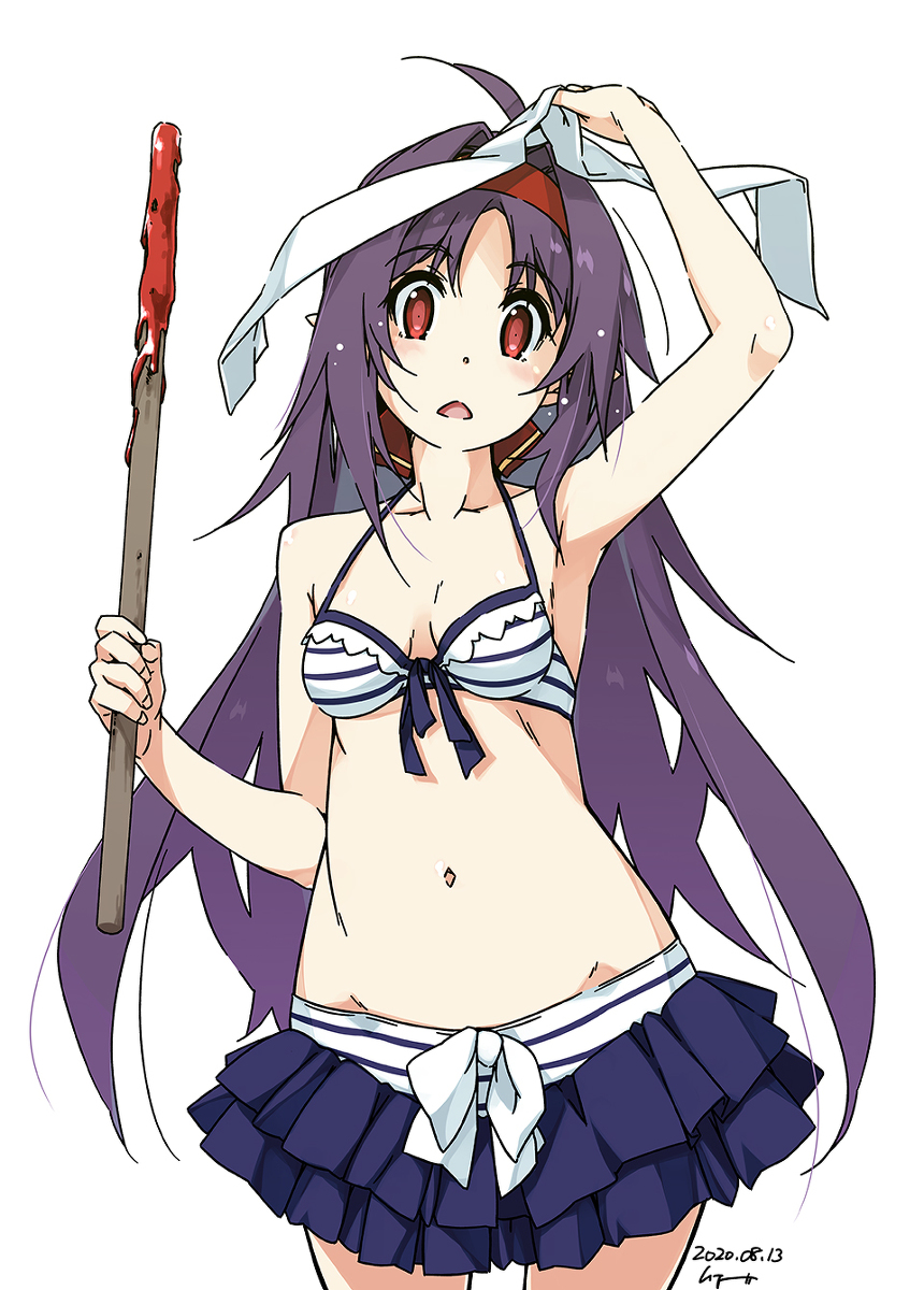 This is a pixiv picture whose title is スイカ割り(隠語.