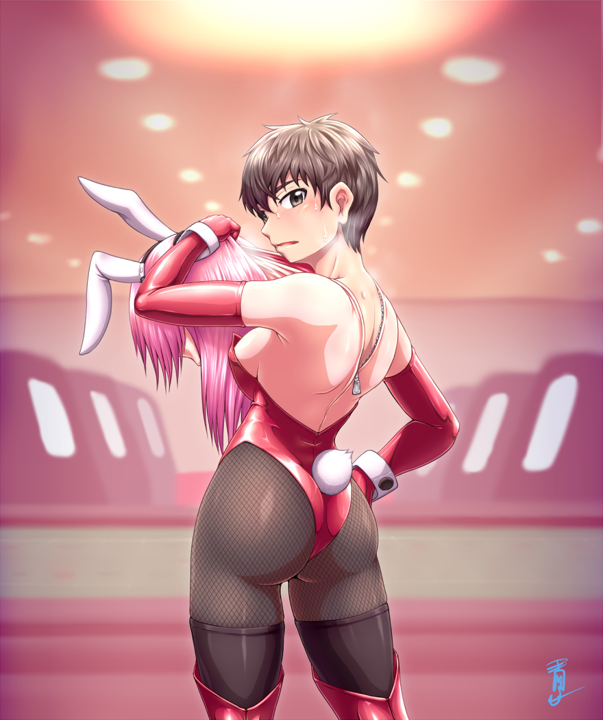 This is a pixiv picture whose title is バニーガールスーツ.