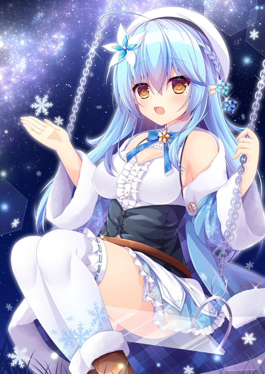 This is a pixiv picture whose title is 雪花ラミィ.