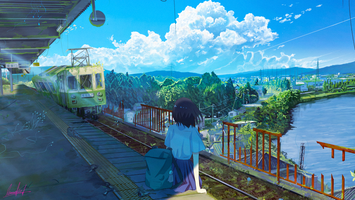 This is a pixiv picture whose title is 道.
