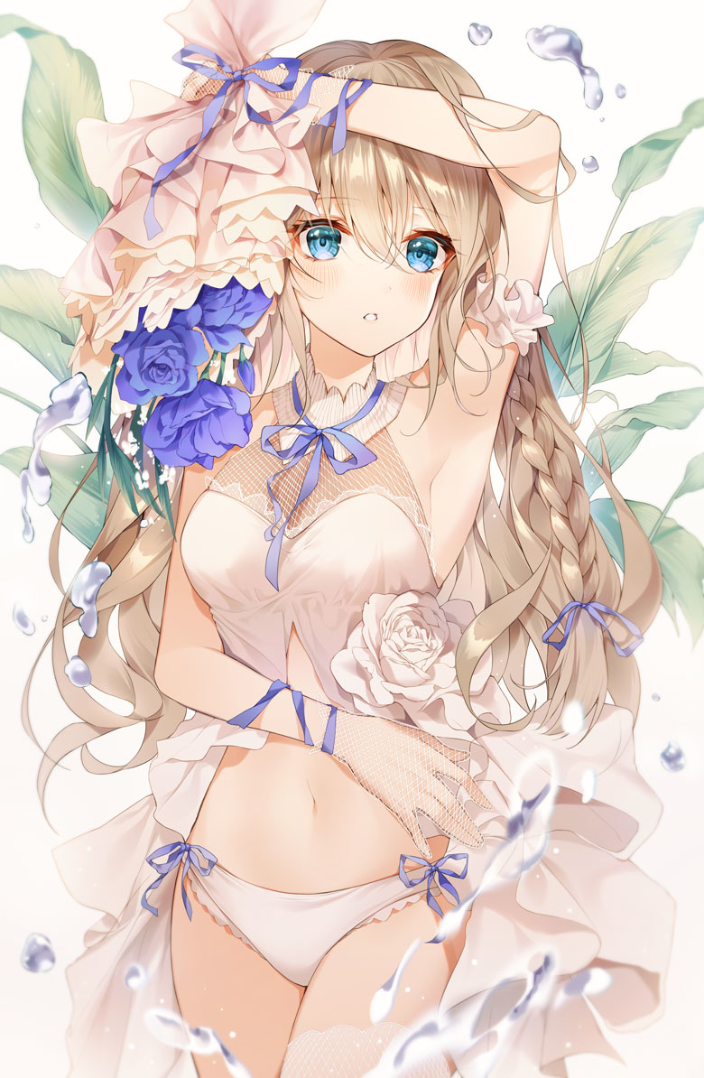 This is a pixiv picture whose title is Blue.