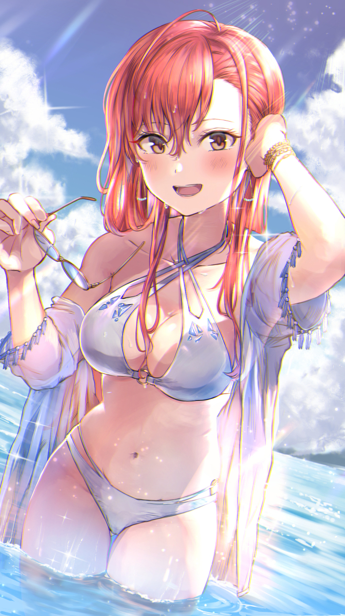 This is a pixiv picture whose title is 夏葉・・・おめでとう・・・.