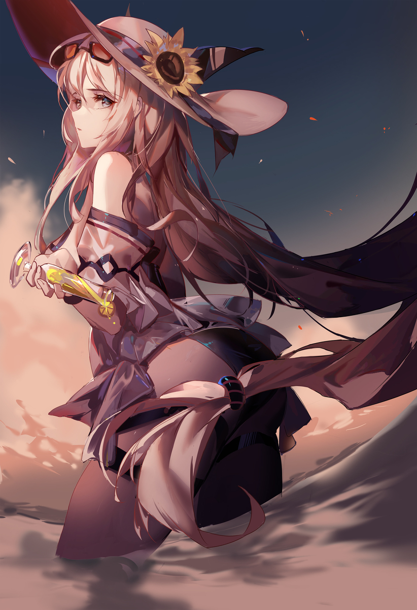 This is a pixiv picture whose title is 斯卡蒂.