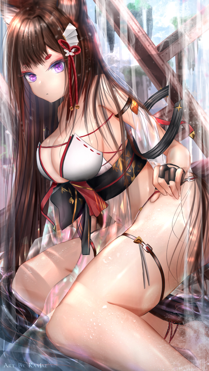 This is a pixiv picture whose title is 水着・天城.