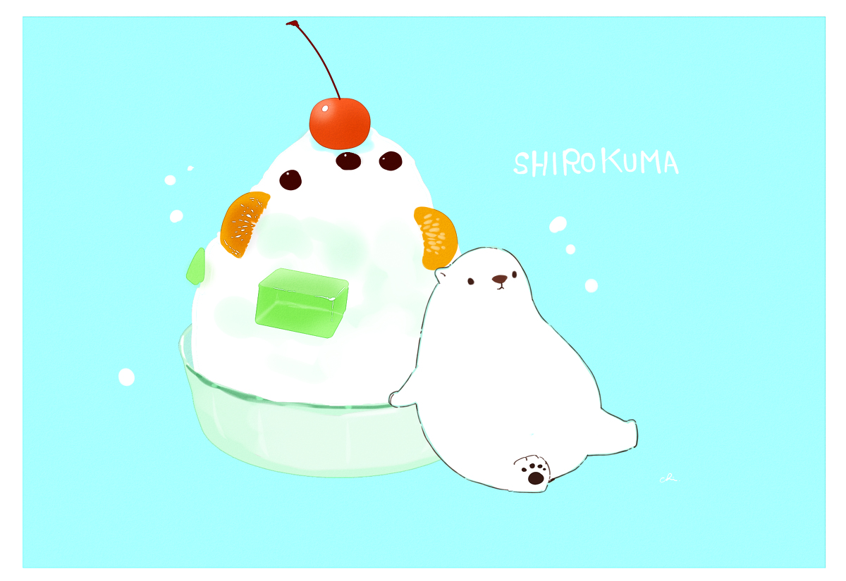 This is a pixiv picture whose title is しろくましろくま.