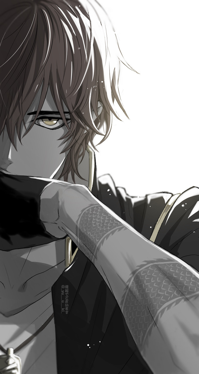 This is a pixiv picture whose title is 大倶利伽羅.