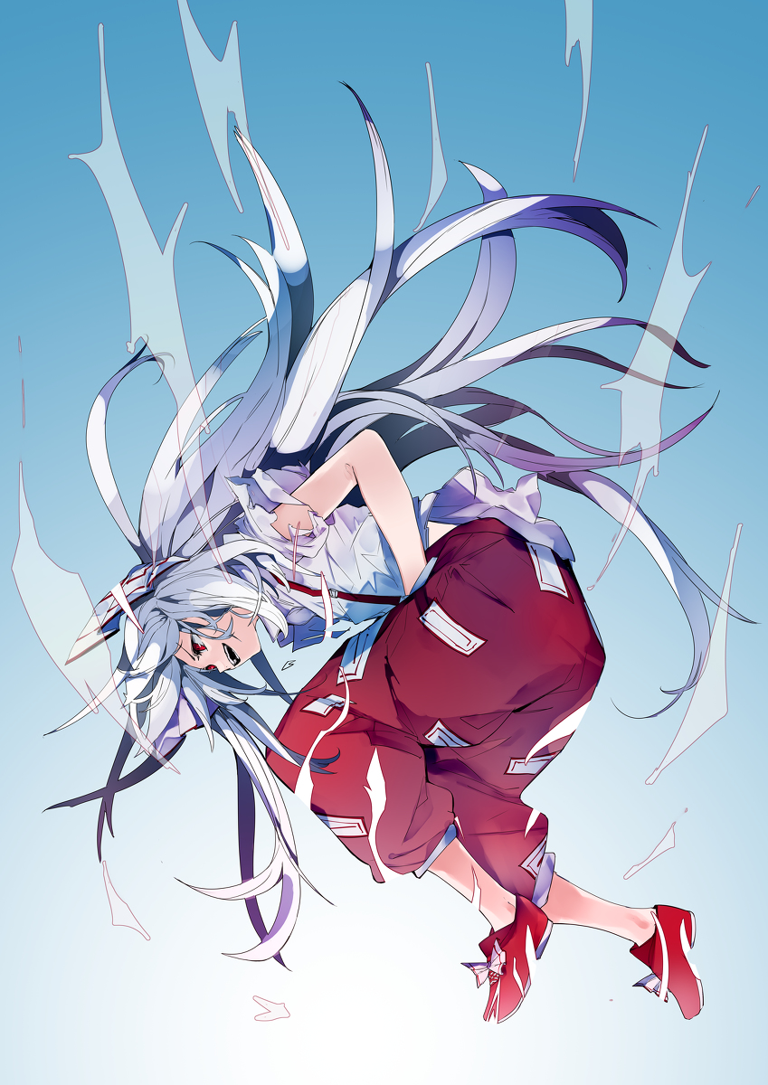 This is a pixiv picture whose title is 妹紅.