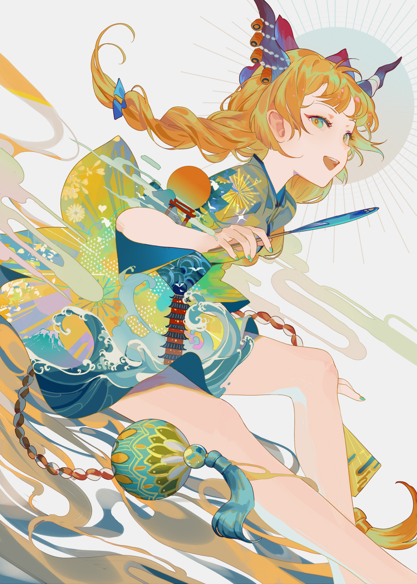 This is a pixiv picture whose title is 御祭騒ぎ.