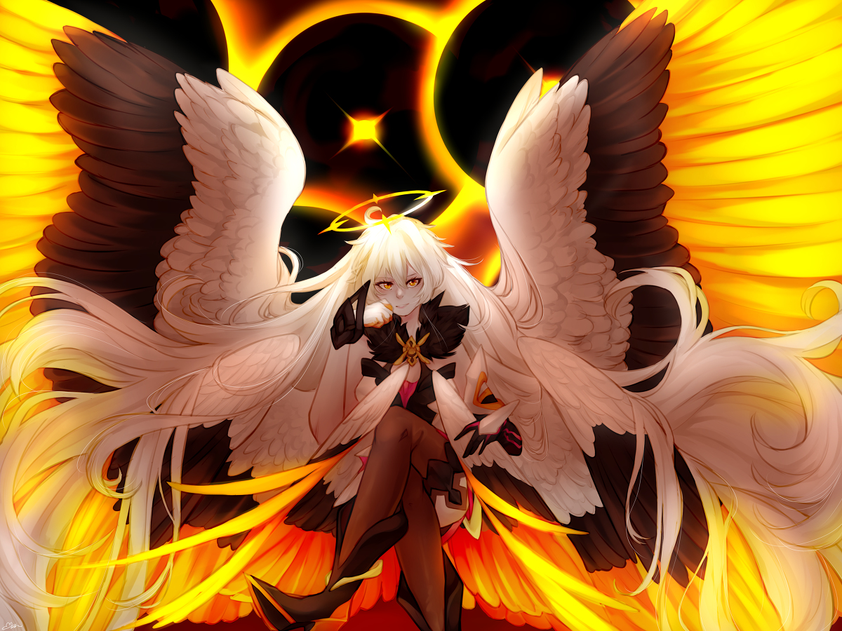 This is a pixiv picture whose title is Angel of Destruction.