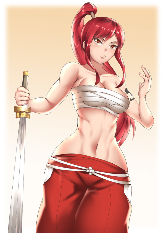 This is a pixiv picture whose title is エルザ・スカーレット 「憑依」.