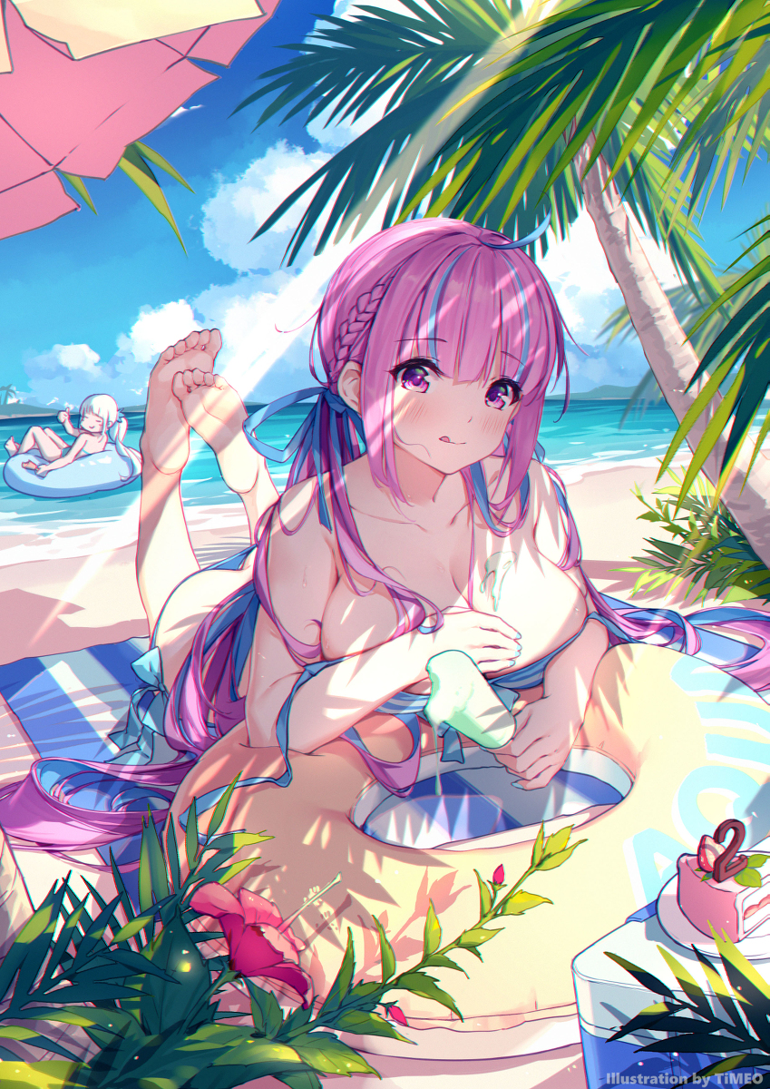 This is a pixiv picture whose title is A Q U A.