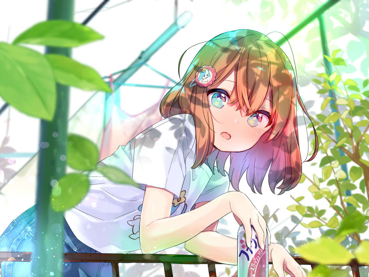 This is a pixiv picture whose title is 幼馴染と夏.