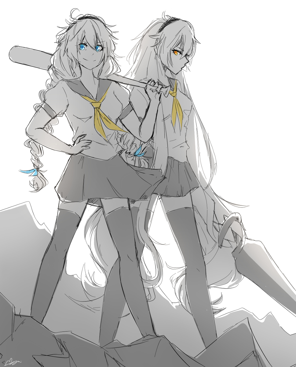 This is a pixiv picture whose title is sisters.