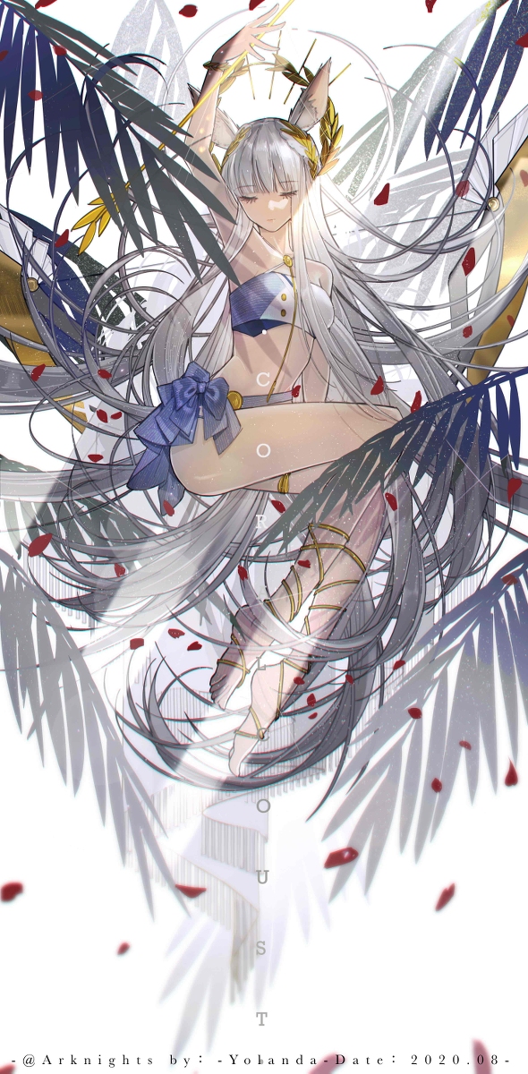 This is a pixiv picture whose title is 白金.