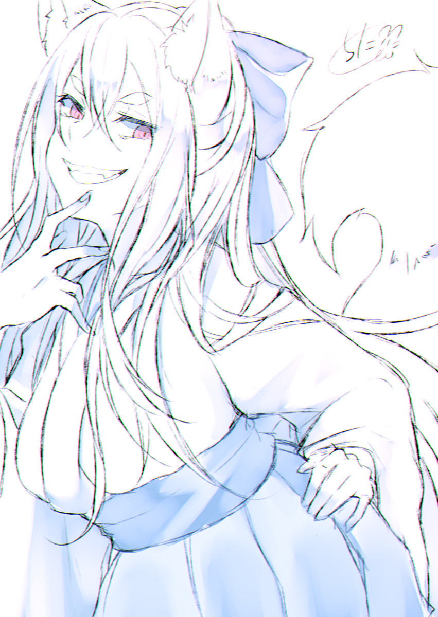 This is a pixiv picture whose title is 🦊.