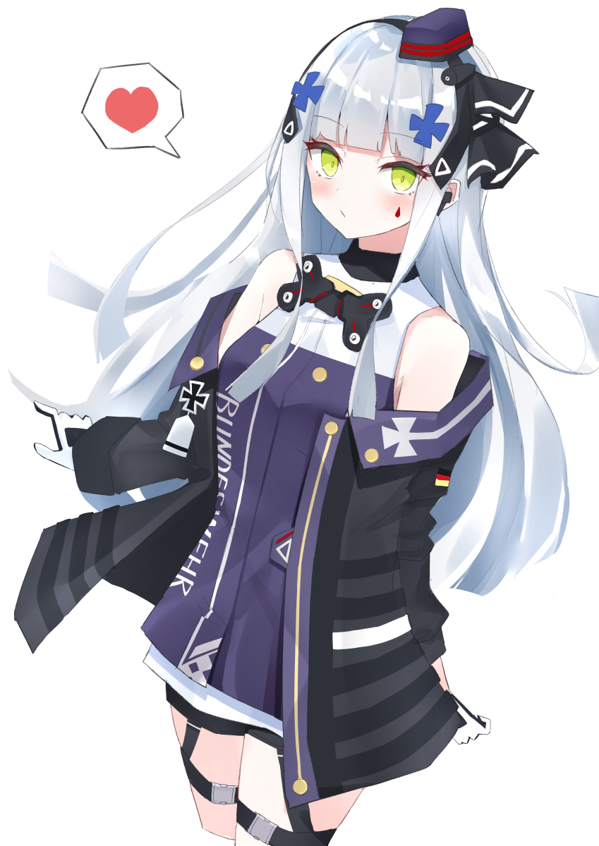 This is a pixiv picture whose title is HK416.