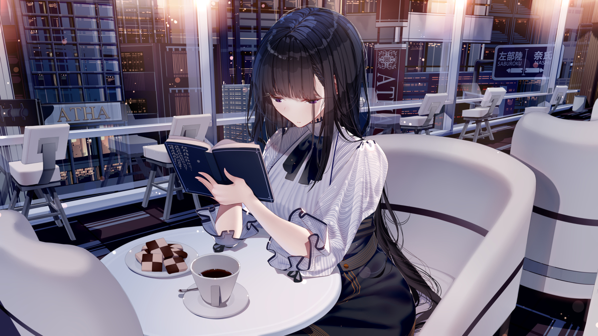 This is a pixiv picture whose title is 灯された星々が瞬き出す薄暮の一時.