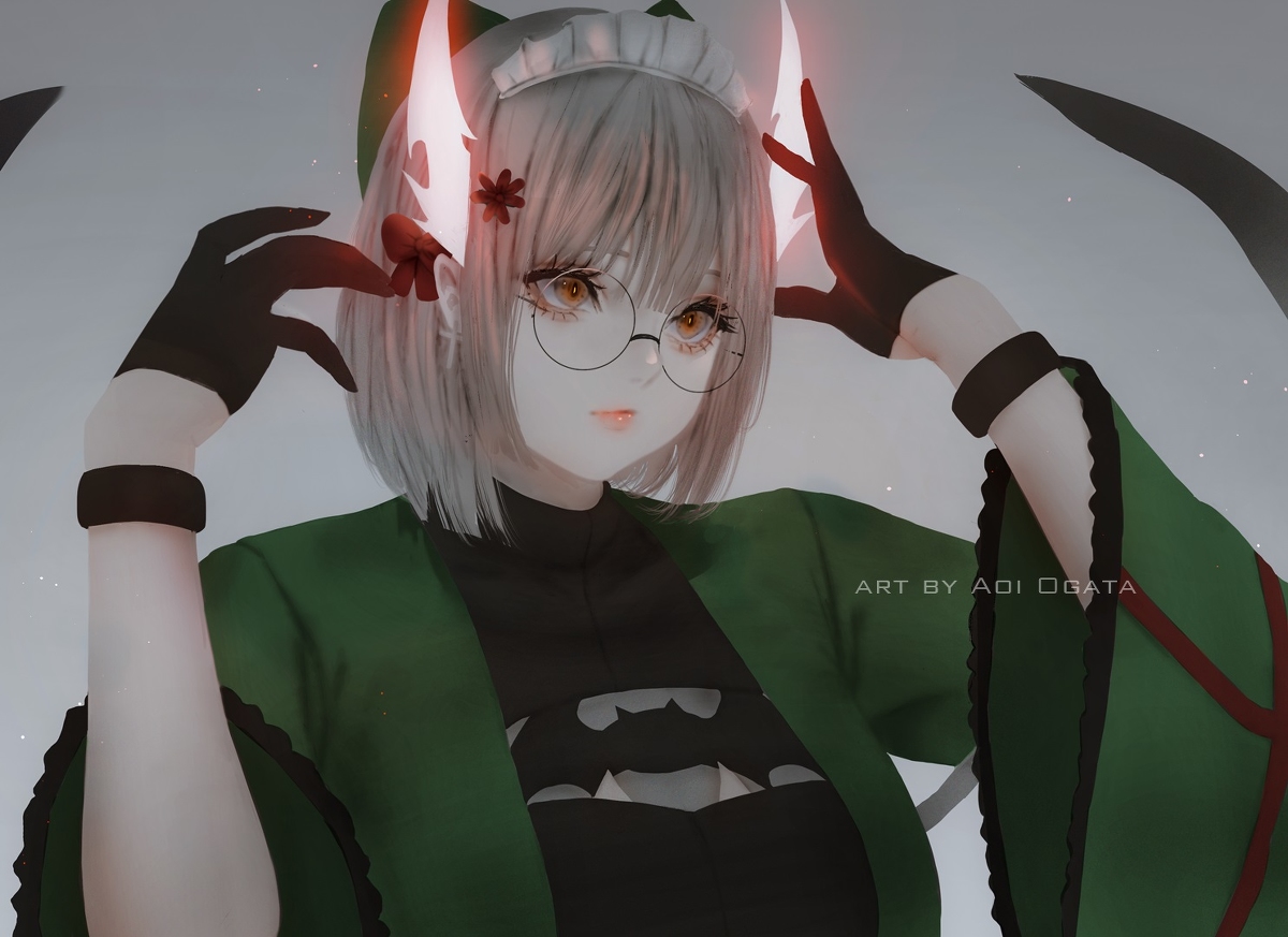 This is a pixiv picture whose title is Horns.