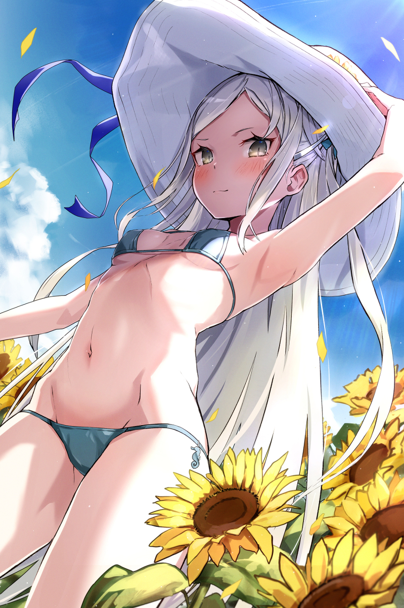 This is a pixiv picture whose title is 「夏」.