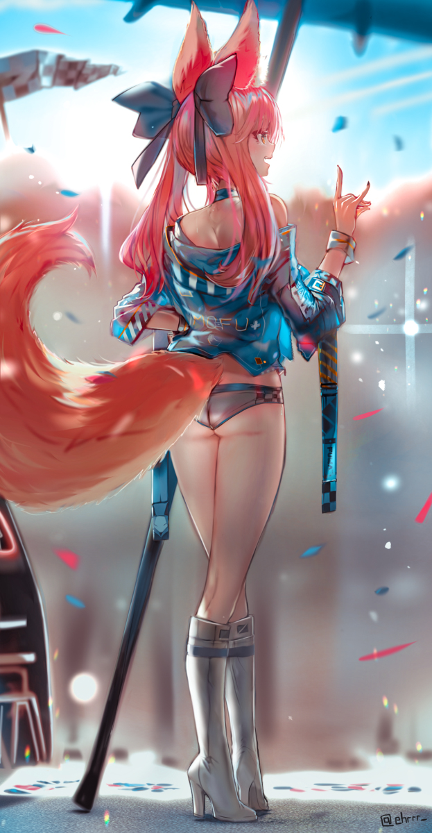 This is a pixiv picture whose title is Race Queen Tamamo.