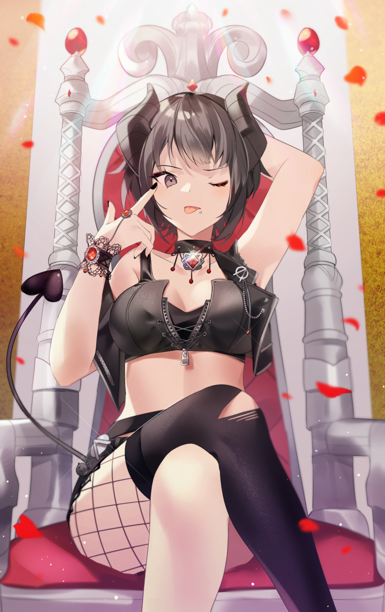 This is a pixiv picture whose title is あくまちゃん.