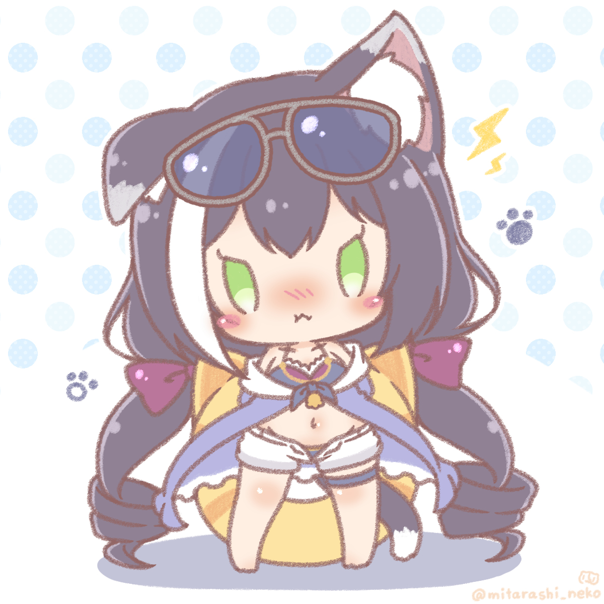 This is a pixiv picture whose title is 水着キャルちゃん.