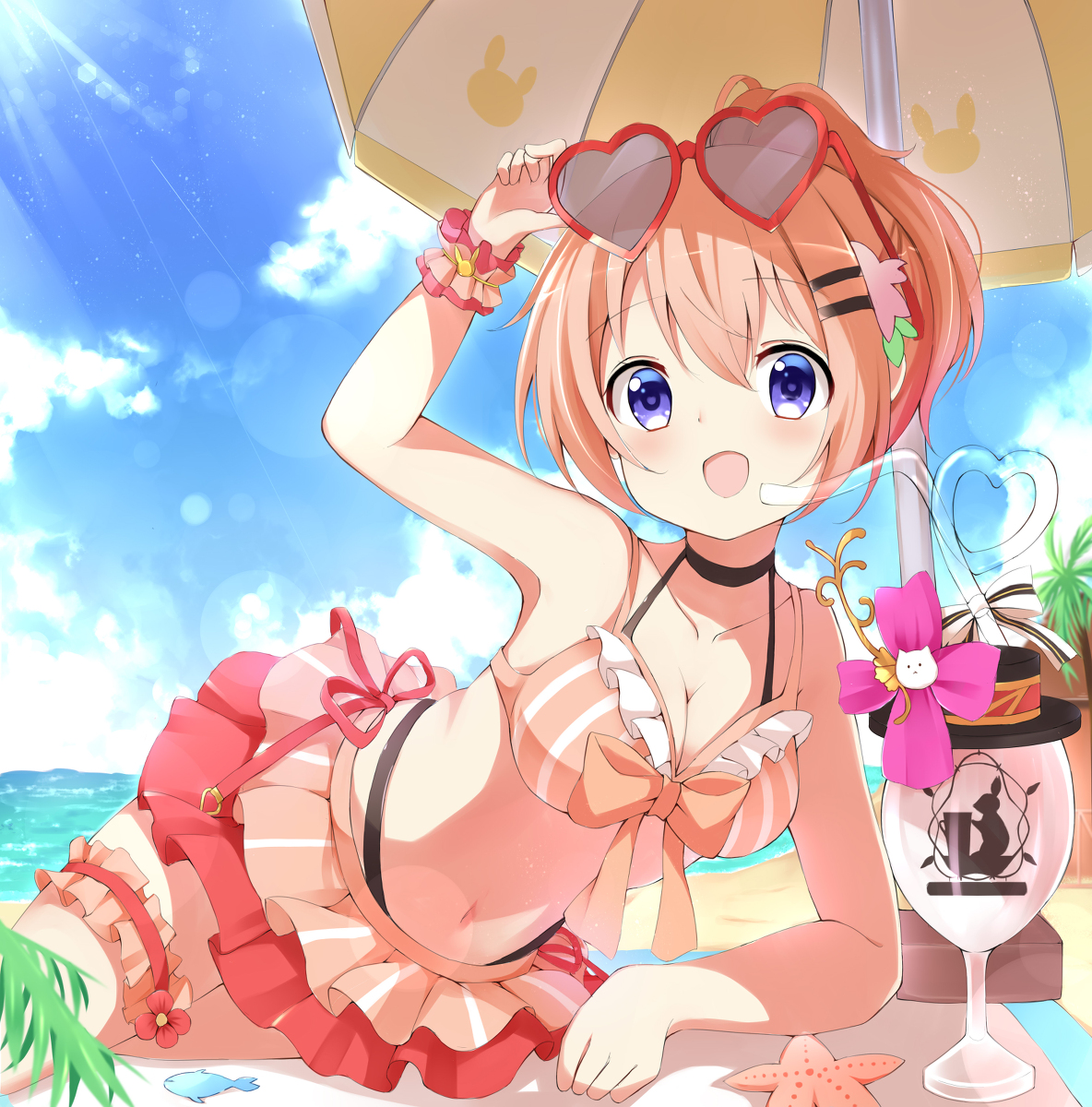 This is a pixiv picture whose title is きらファン水着ココア.