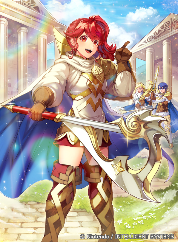 This is a pixiv picture whose title is 【ファイアーエムブレム０】経験豊富な女隊長 アンナ.