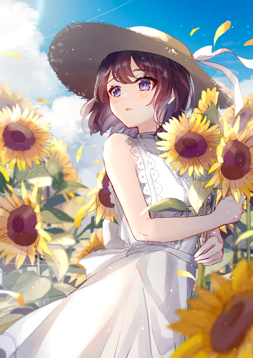 This is a pixiv picture whose title is sunflower🌻.