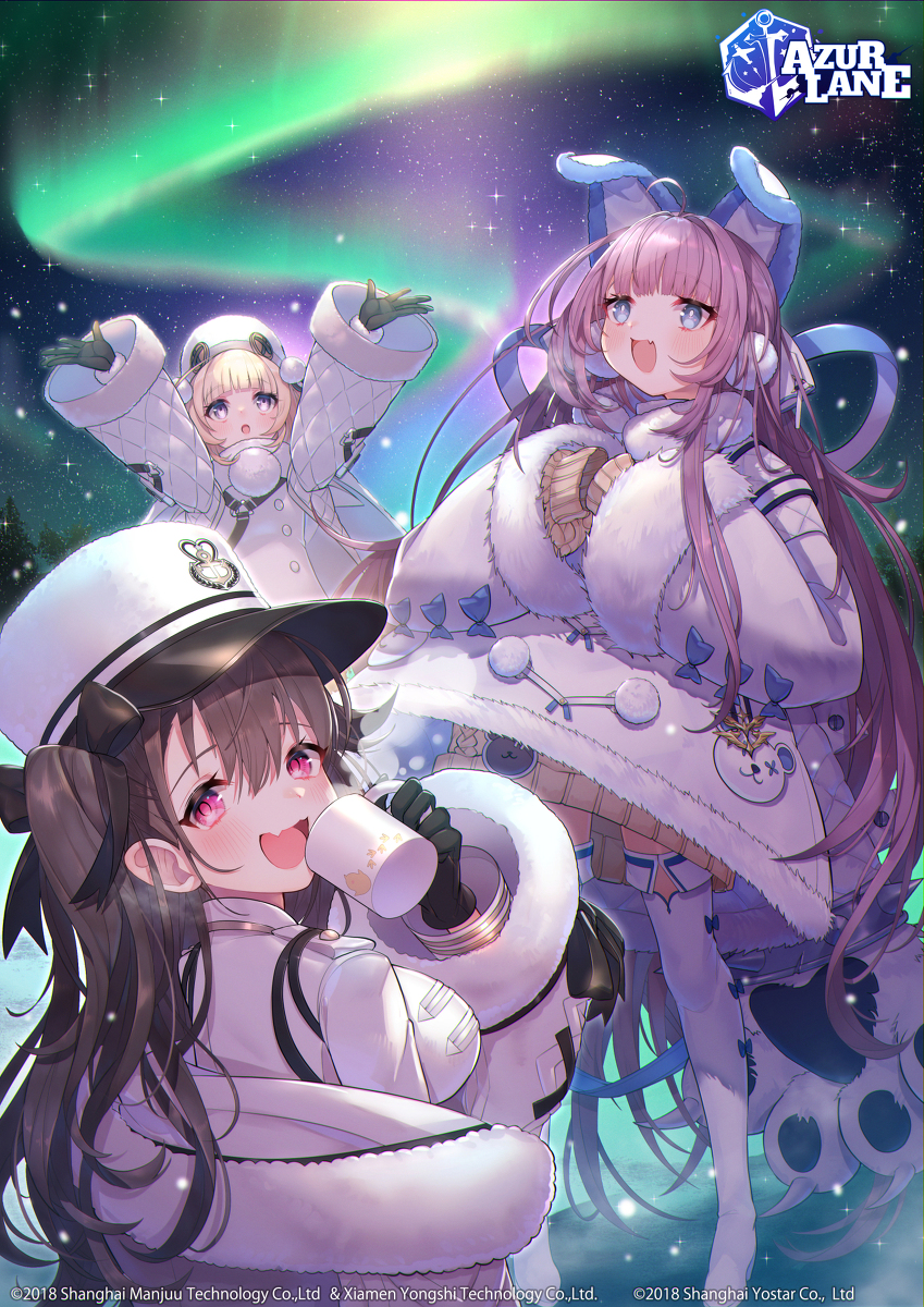 This is a pixiv picture whose title is お仕事【アズールレーン】EN版2周年イラスト.