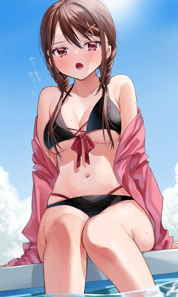 This is a pixiv picture whose title is お、泳げないんじゃなくて泳がないの!!!.