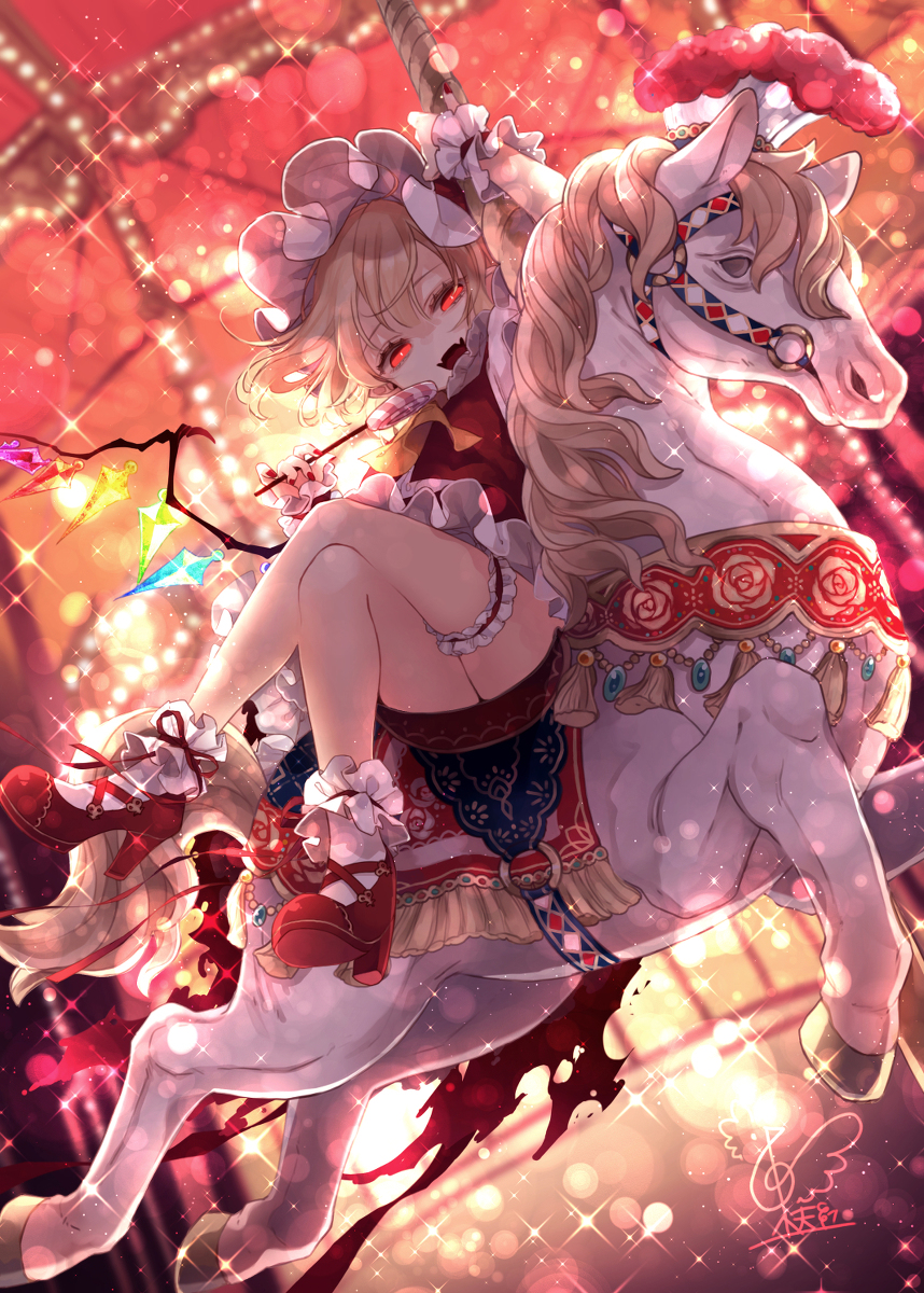 This is a pixiv picture whose title is メリーゴーランド.