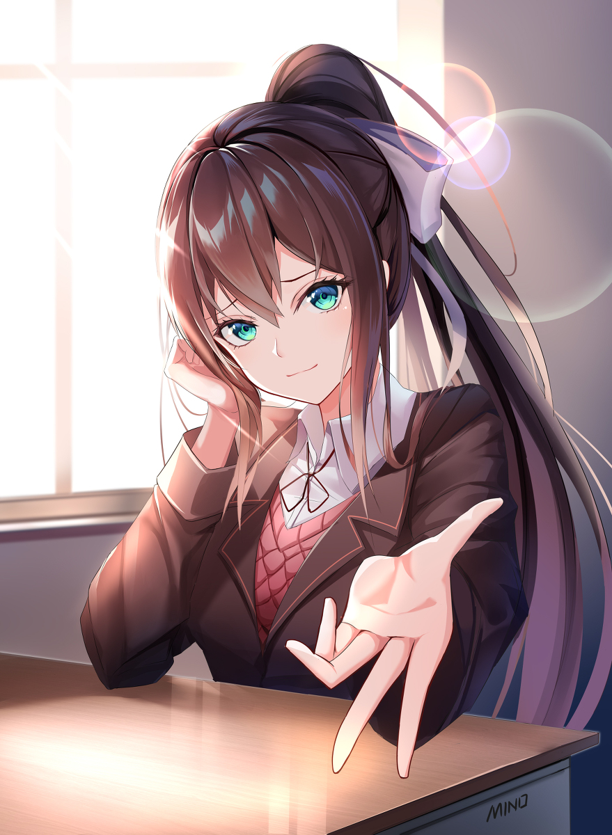 This is a pixiv picture whose title is MONIKA!.