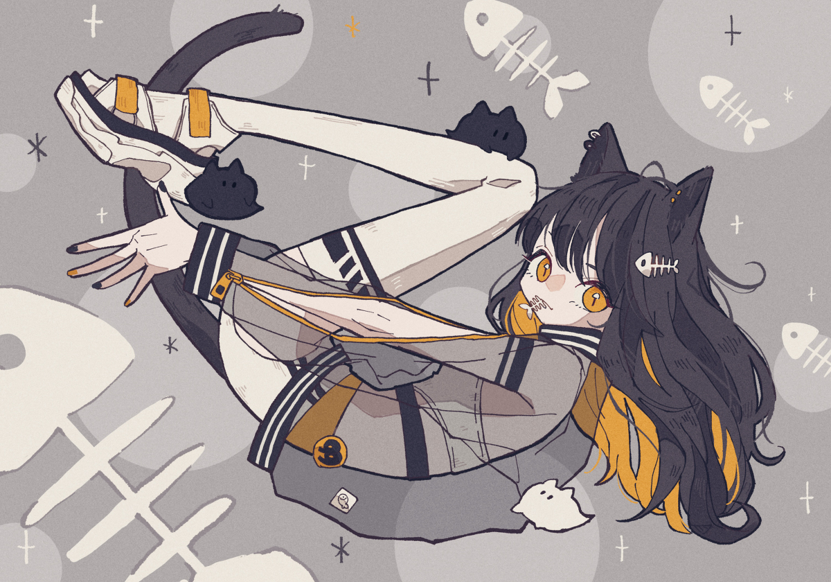 This is a pixiv picture whose title is にゃ.