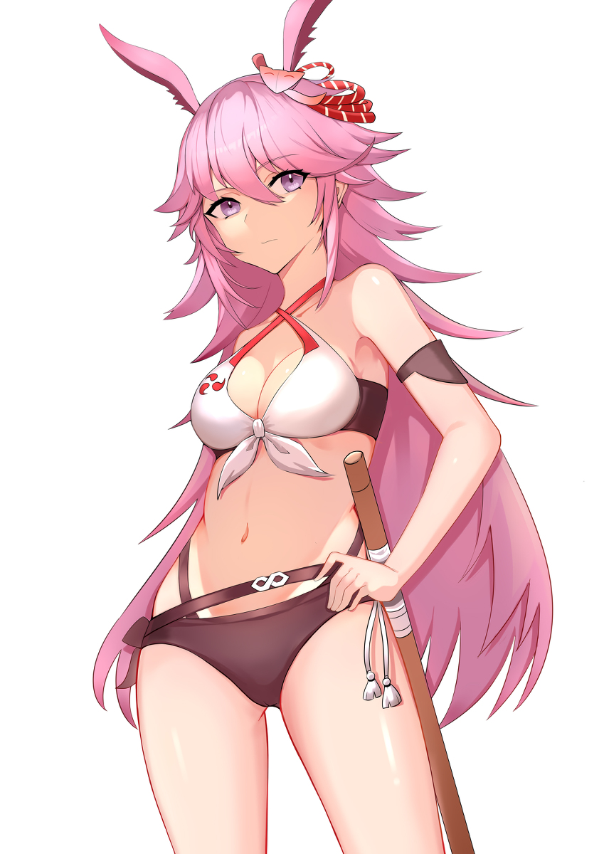 This is a pixiv picture whose title is 八重樱-泳装.