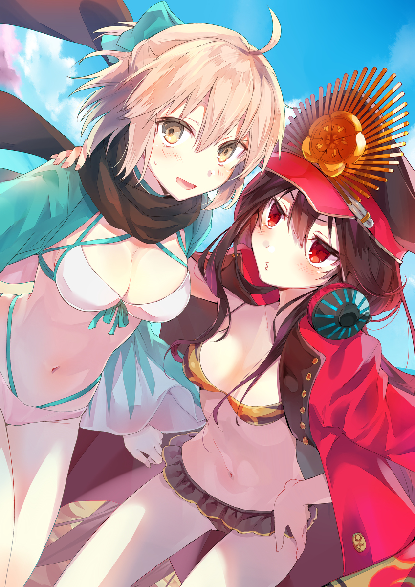 This is a pixiv picture whose title is 水着沖ノブ.
