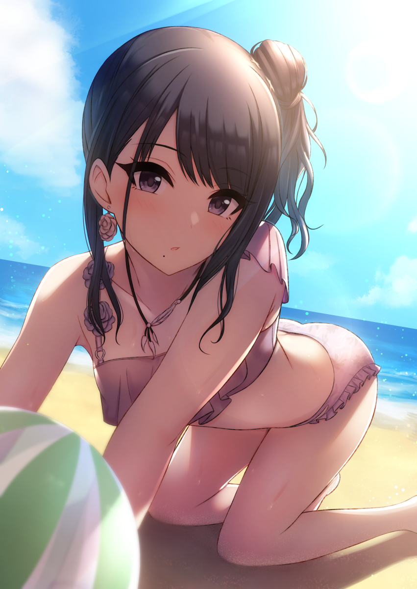 This is a pixiv picture whose title is 海デート.