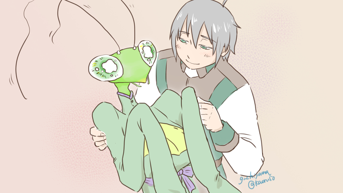 This is a pixiv picture whose title is 『エメラルドに食べられたい』のファンアート.