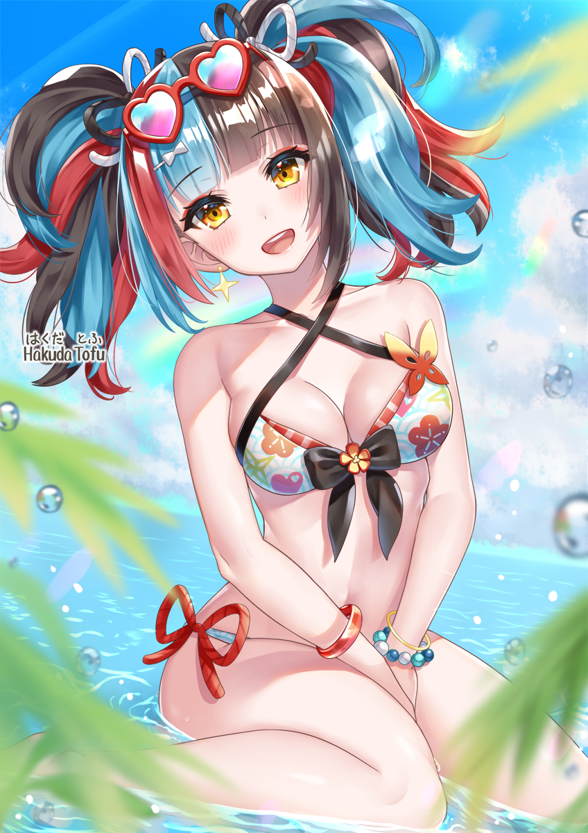 This is a pixiv picture whose title is 水着の清少納言さん（なぎこさん）.