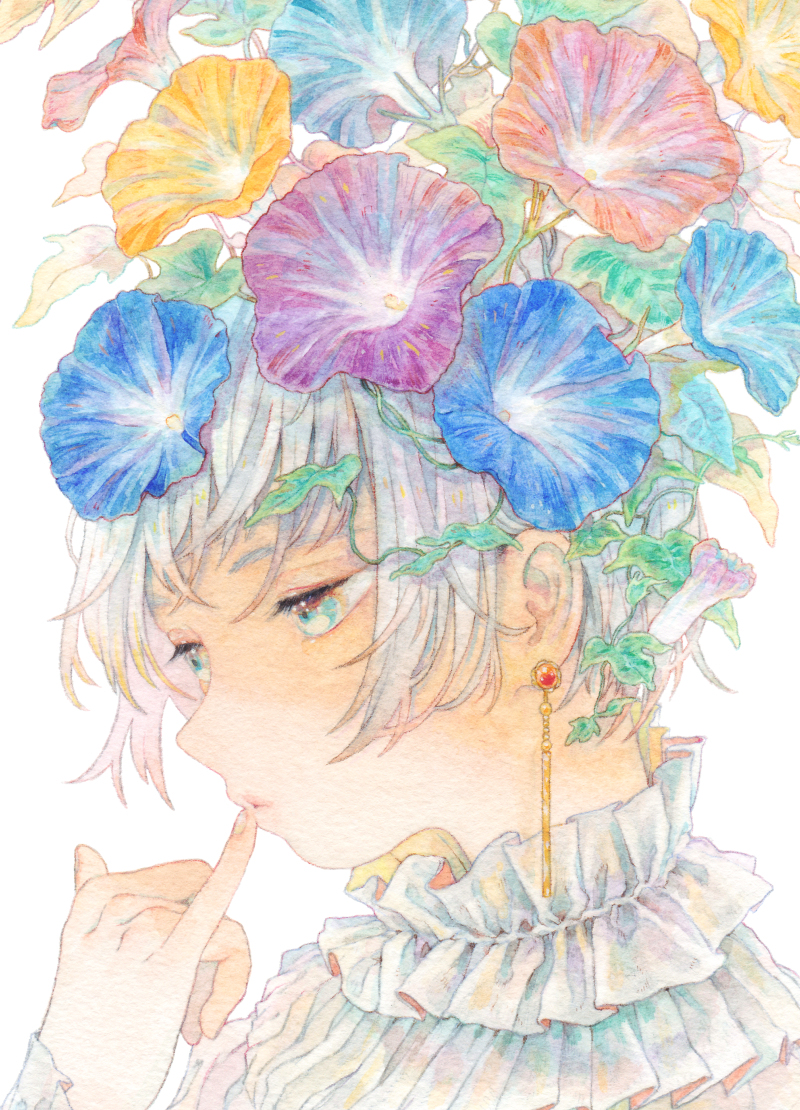 This is a pixiv picture whose title is 夏の朝.