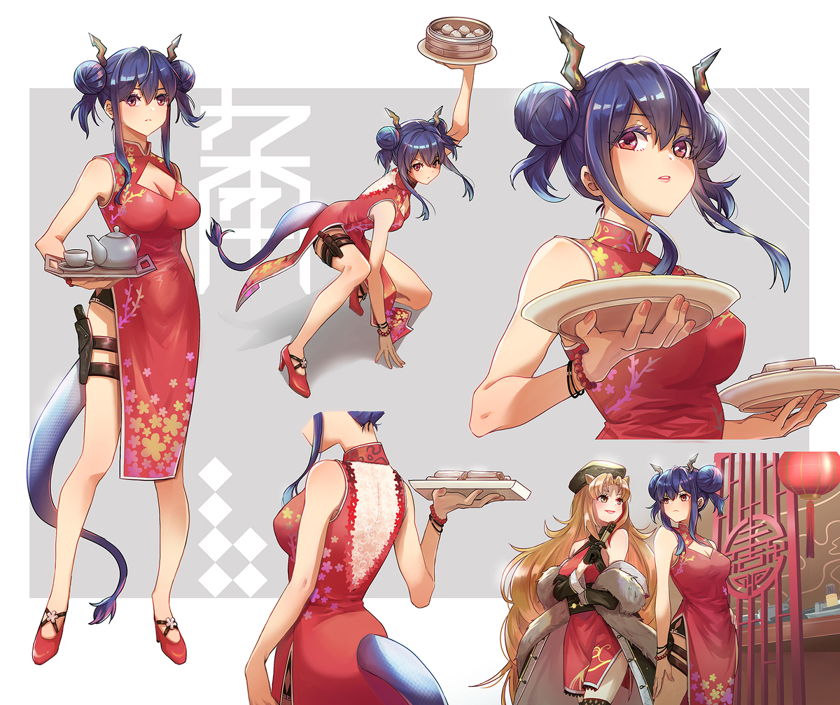 This is a pixiv picture whose title is 龍門食坊.