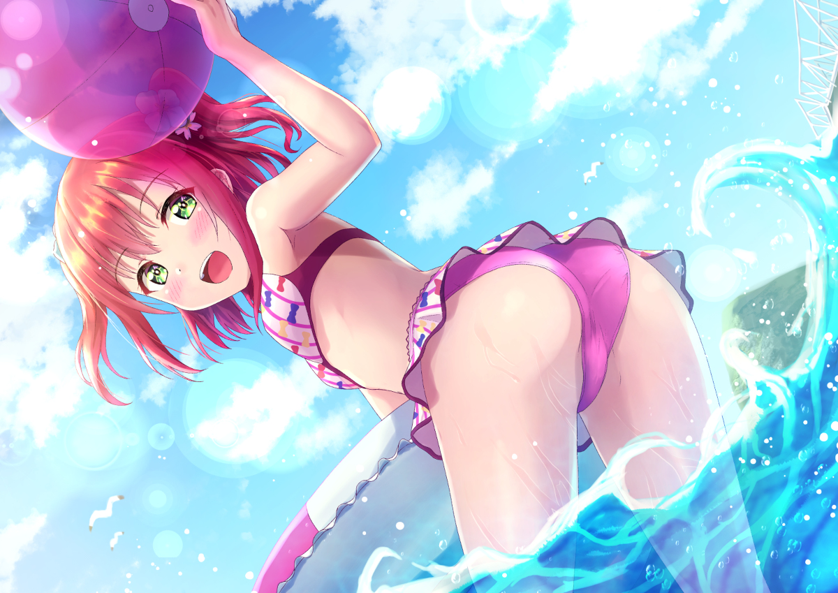This is a pixiv picture whose title is 水着.