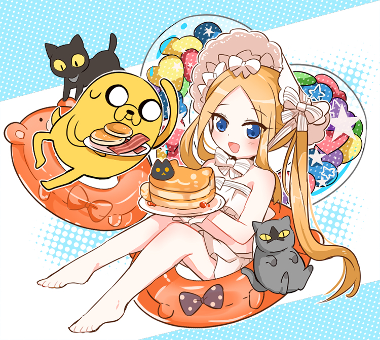 This is a pixiv picture whose title is Makin' pancakes.