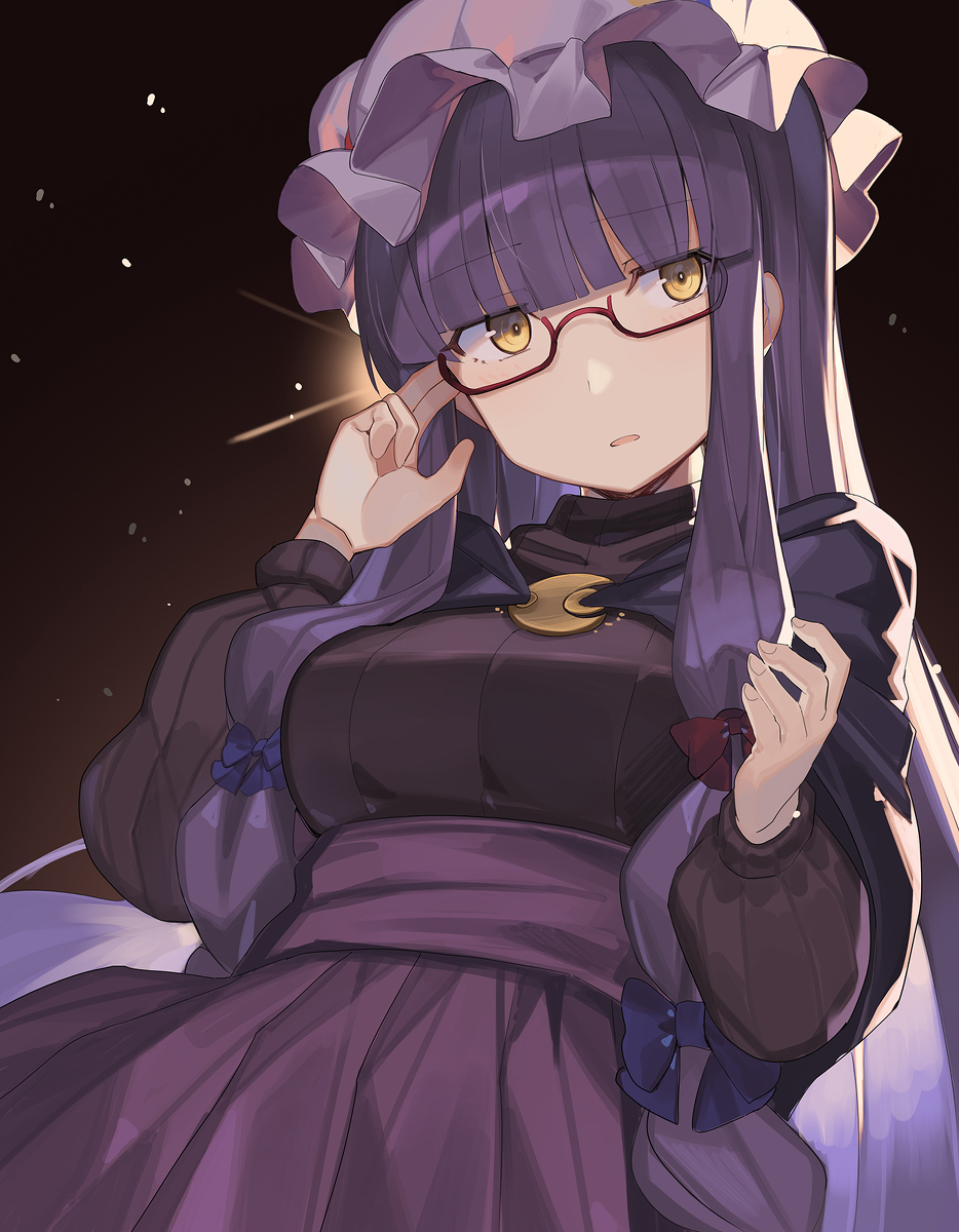 This is a pixiv picture whose title is めがパチェ.