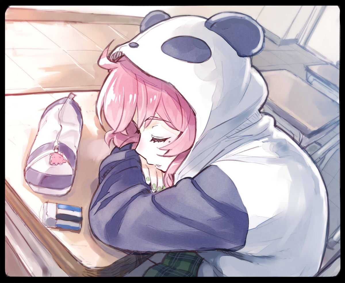 This is a pixiv picture whose title is 居眠り笹木.