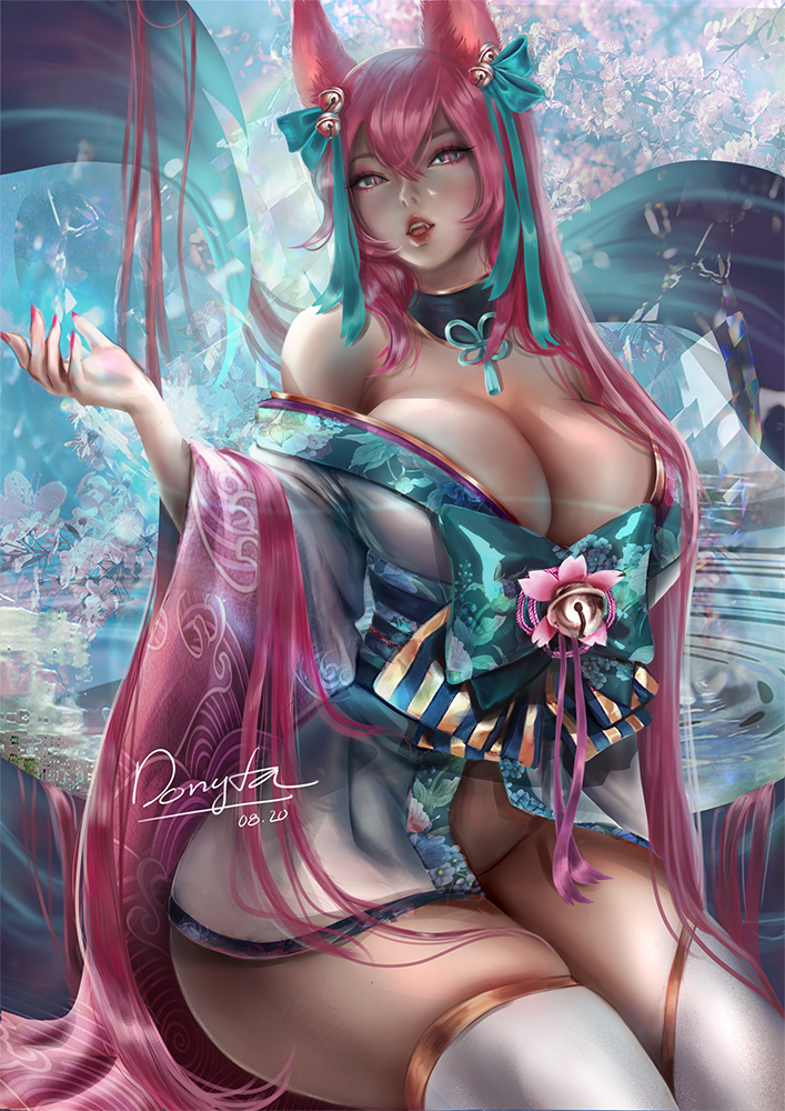 This is a pixiv picture whose title is Spirit Blossom Ahri.