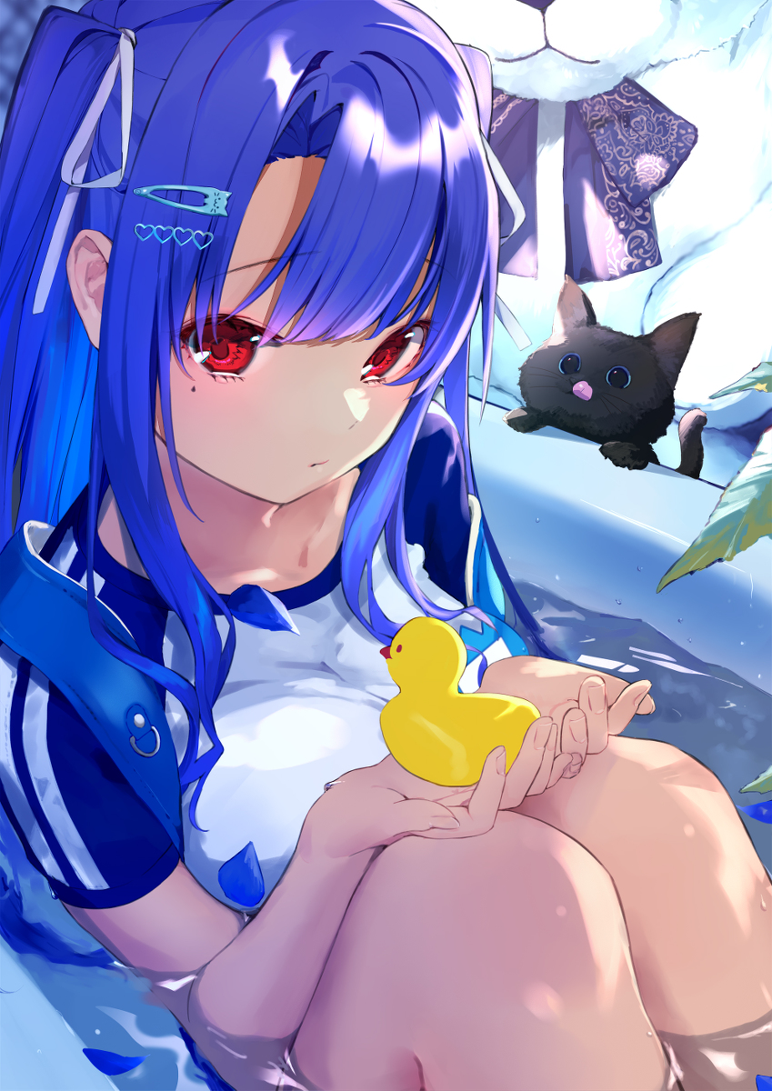 This is a pixiv picture whose title is Blue Tears.